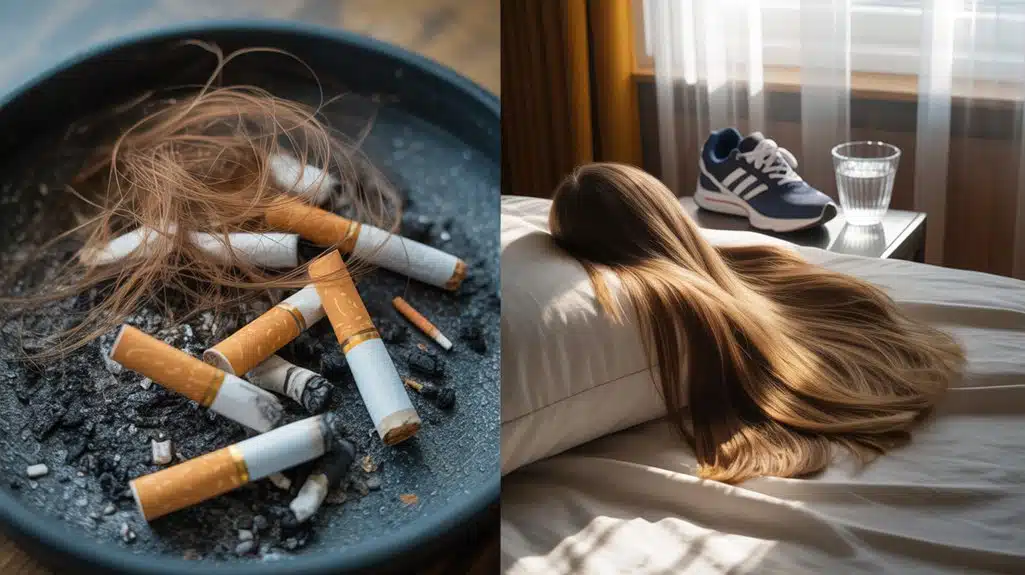 Rauchen schädigt das Haar schwer