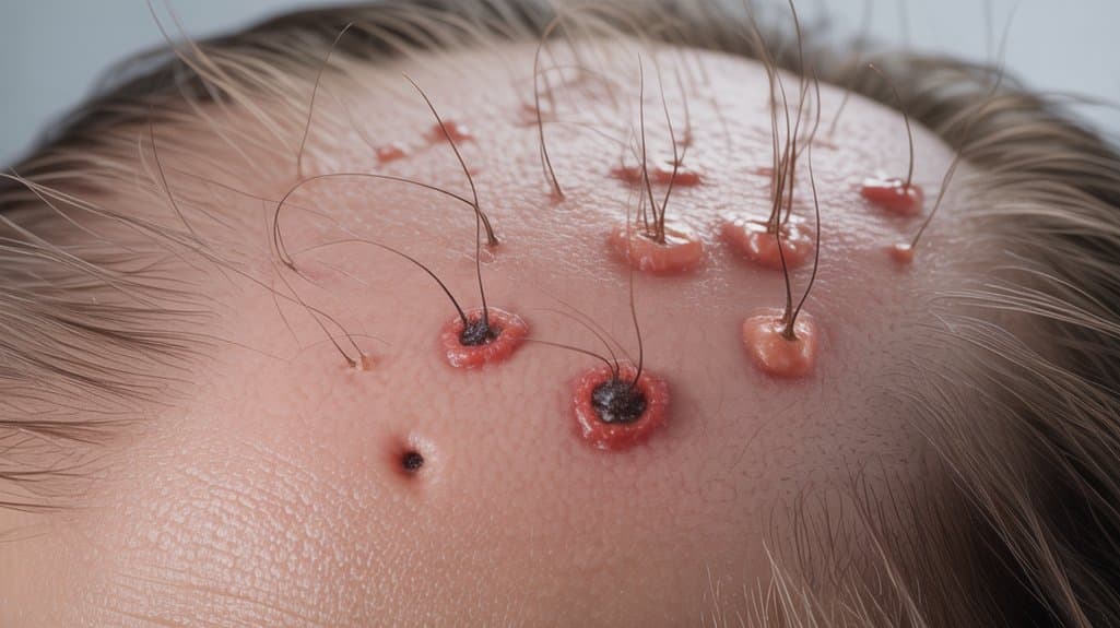Kopfhautentzündung beeinflusst Haare