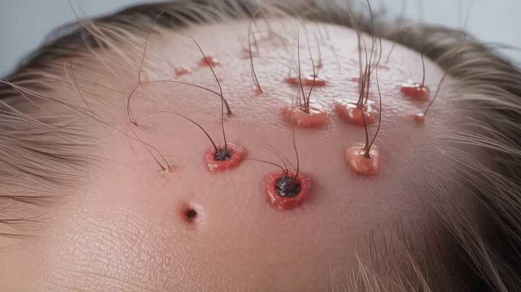 Kopfhautentzündung beeinflusst Haare