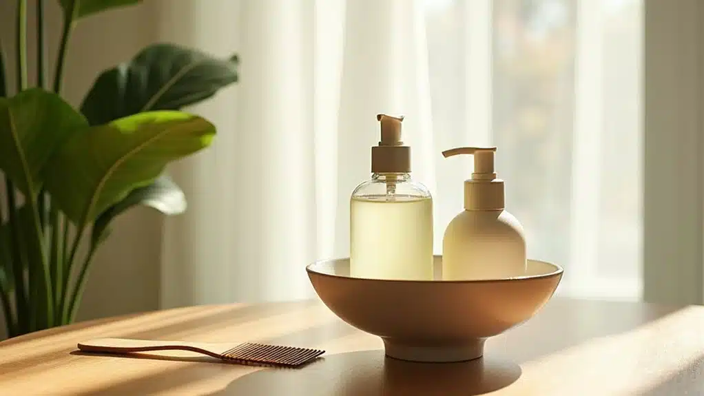 vereinfachte schützende Haarpflege