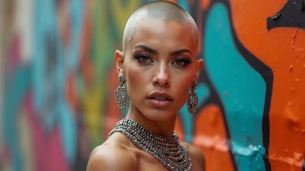 fett haarsagend auf laufsteg