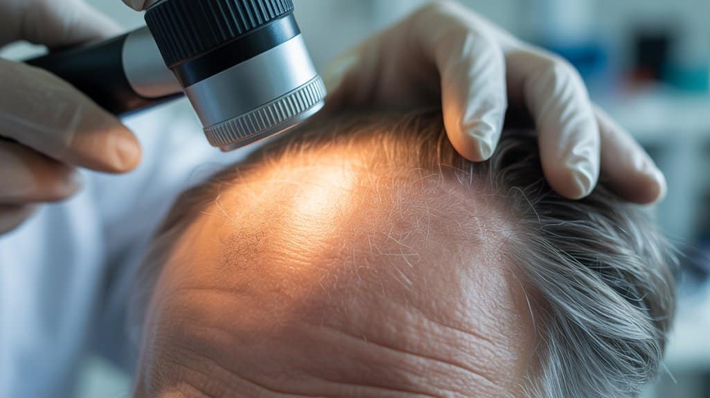 Kopfhautbiopsie unterscheidet vernarbende