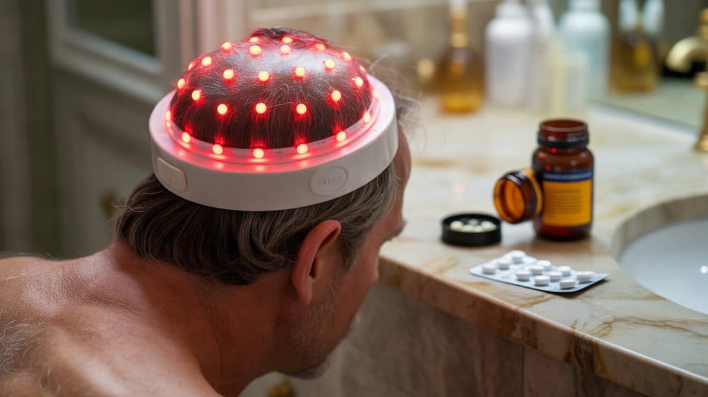 rotes Licht Haar Beweis bescheiden