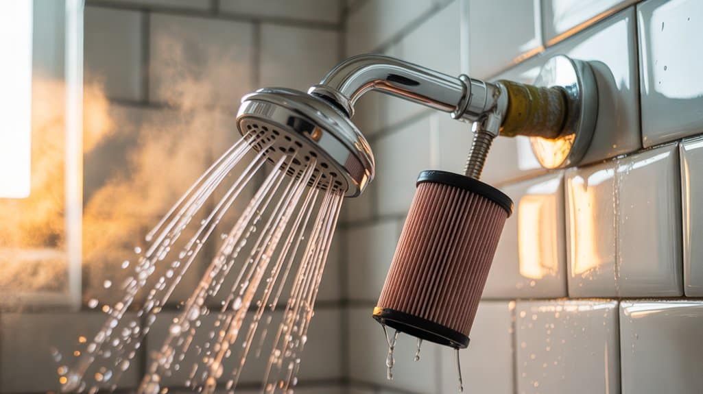 Duschfilter können Wasser nicht enthärten